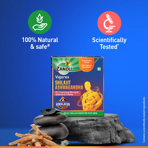 Zandu Vigorex SJ Ashwagandha Capsules | Swadesiicart