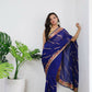 Vamsee Aaradhna Purple Georgette Saree - Swadesiicart