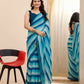Blue Georgette Designer Printed Ready To Wear Saree - Ibiza | Swadesiicart
