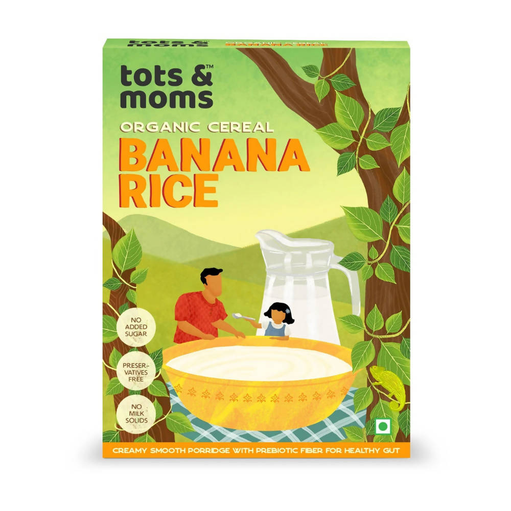 Tots and Moms Organic Cereal Banana Rice - Swadesiicart