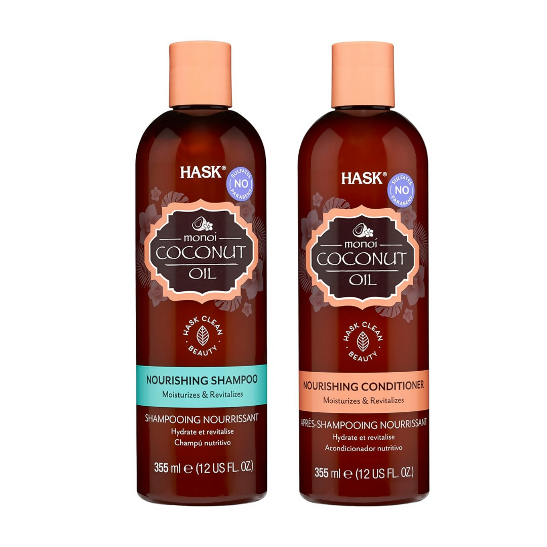 HASK Coconut Nourishing Shampoo And Conditioner | Swadesiicart