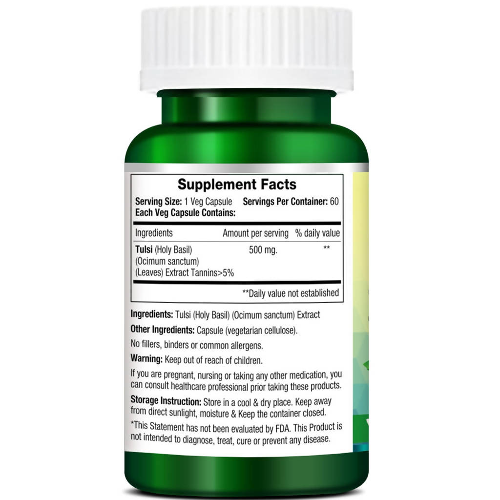 Morpheme Remedies Tulsi Holy Basil Capsules | Swadesiicart