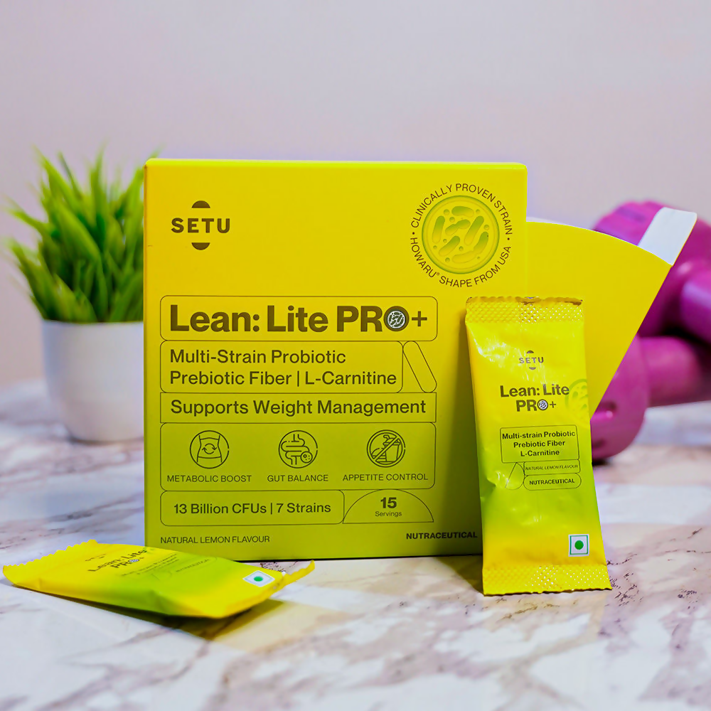 Setu Lean Lite Pro+ Weight Management Gut Health Powder | Swadesiicart