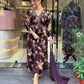 Ethnic Festive Wear Georgette Purple Stitched Suit With Dupatta - Tanisha | Swadesiicart