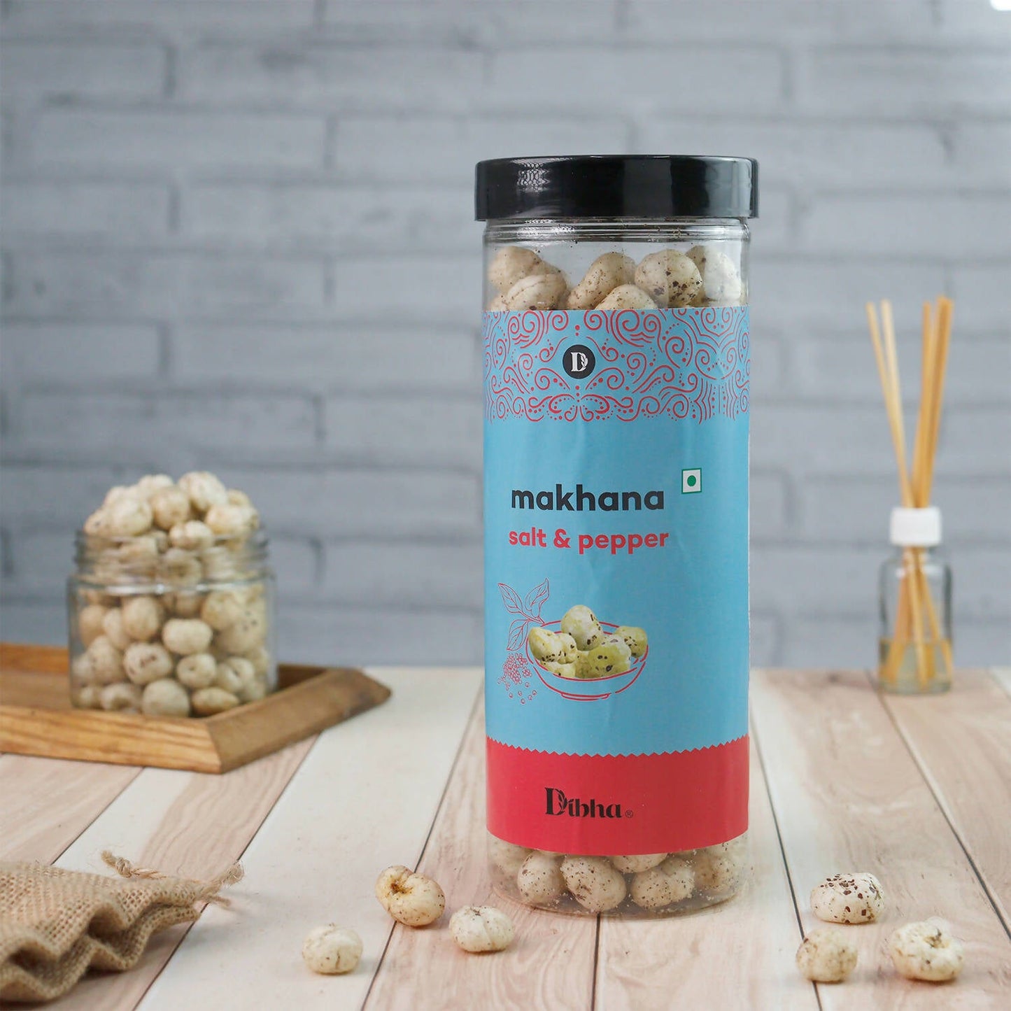 Dibha - Honest Snacking Salt & Pepper Makhana - Swadesiicart