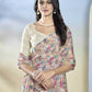 Off White Georgette Designer Printed Ready to Wear Saree - Samyana | Swadesiicart