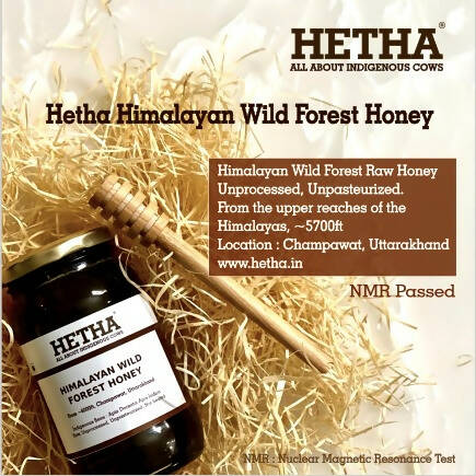 Hetha Pure Himalayan Wild Forest Raw Honey - NMR Passed | Unprocessed | Unpasteurized - Swadesiicart