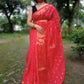 Exclusive Collection Red Beautiful Cotton Silk Saree - Swadesiicart