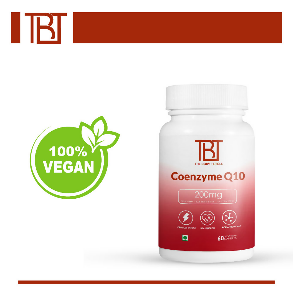 The Body Temple Coenzyme Q10 200 mg For Heart Health Capsules | Swadesiicart