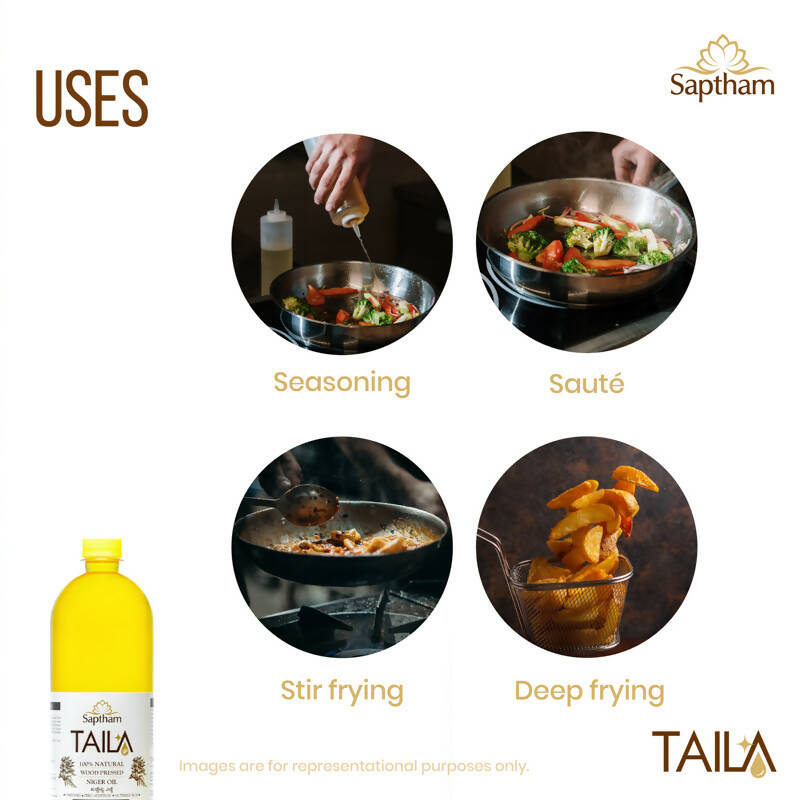 Saptham Taila 100% Wood Pressed Niger Oil - Swadesiicart