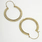 NVR Women Golden Full Circular Hoop Earrings - Swadesiicart