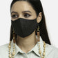 Brown Leather Beaded Mask Chaain - Ruby Raang