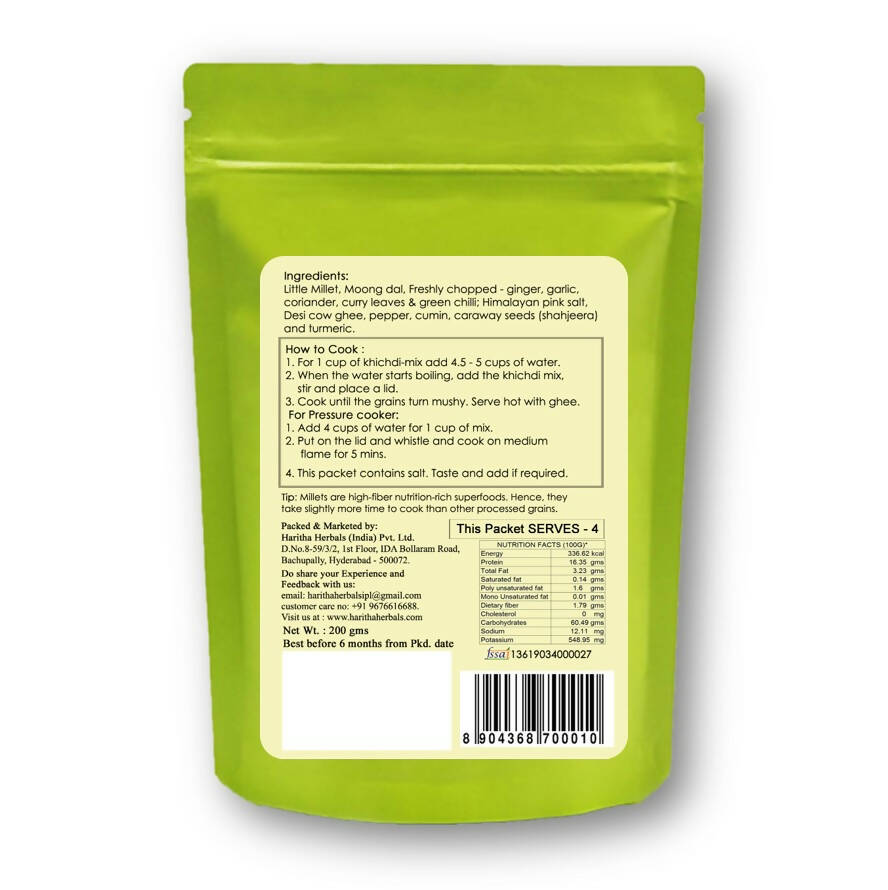 Haritha Foods Instant Millet Khichdi - Swadesiicart