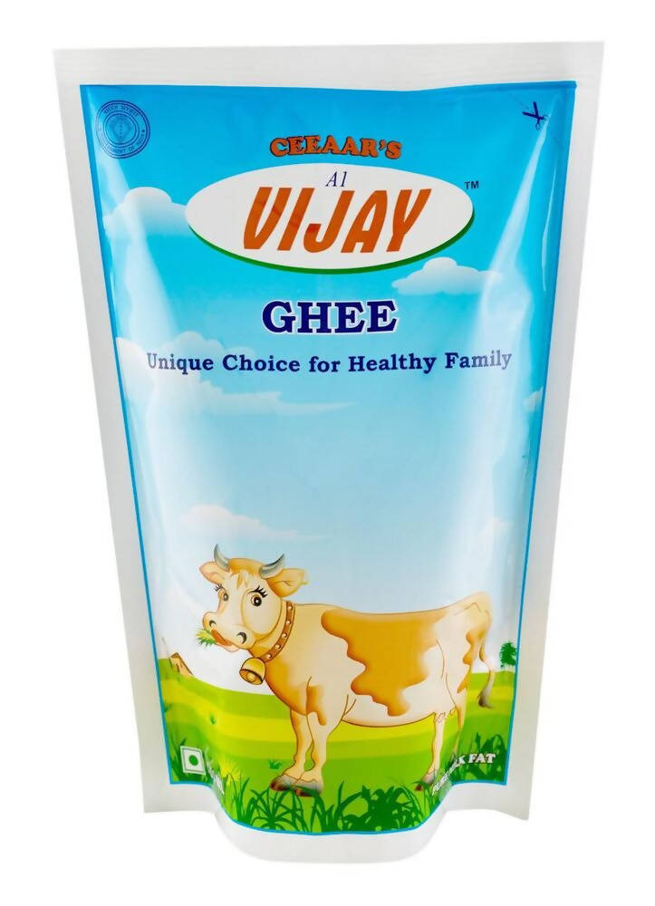 Vijay Ghee Pouch | Fresh natutal Cow Ghee made by Bilona method (Curd Churned) | Healthy & Natural Ghee | Swadesiicart