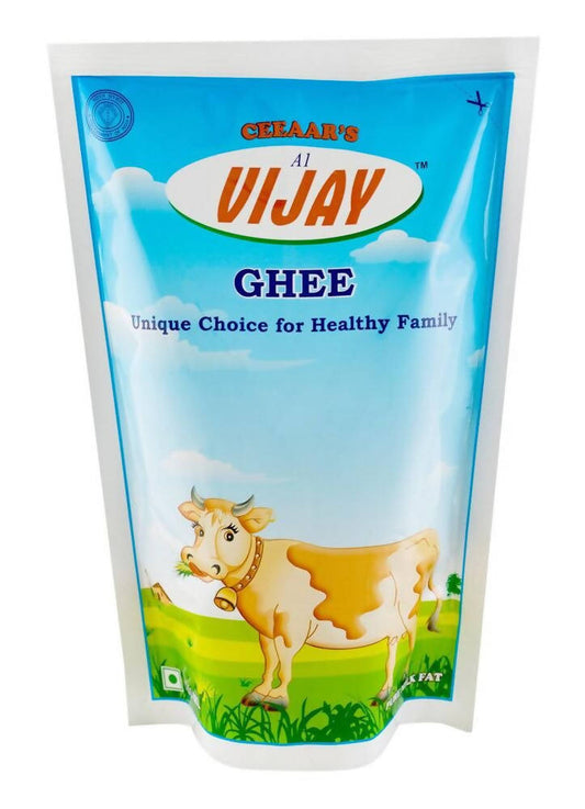 Vijay Ghee Pouch | Fresh natutal Cow Ghee made by Bilona method (Curd Churned) | Healthy & Natural Ghee | Swadesiicart