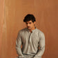 Grey viscose Chikankari Embroidery Work Men's Traditional Kurta Set - Mahotsav | Swadesiicart