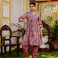 Vaasva Women Brown Muslin Floral Print Alia cut Kurta & Pant (Cord set) - Swadesiicart