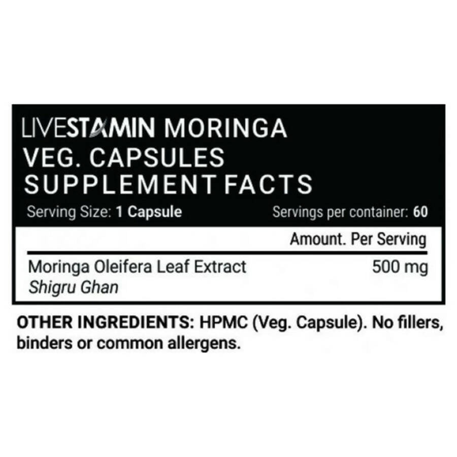 Livestamin Moringa Capsules - Swadesiicart
