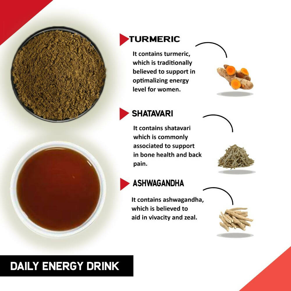 Justvedic Daily Energy Drink Mix - Swadesiicart
