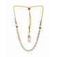 Kundan and American Diamond Neckpiece (Gold) - Ruby Raang | Swadesiicart