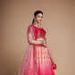 Jyoti Fashion Women's Coral Heavy Chinon Sequins Embroidered Designer Lehenga Choli Set | Swadesiicart