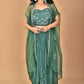 Morchari Women Hand Embroidery Crop Top-Green - Swadesiicart