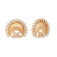 Nuyug 22K Gold Plated Crescent Glow Earrings | Swadesiicart