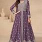 Anaita Dark Purple Chinon With Sequence Embroidery Salwar Suit