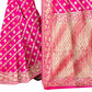 Vamika Weaving Banarasi Jacquard Saree - Pink | Swadesiicart