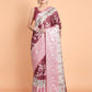 Vamsee Bhavi Maroon Georgette Saree - Swadesiicart