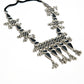Mominos Fashion Johar Kamal Oxidised Silver-Plated Meenakari Long Necklace Set - Swadesiicart