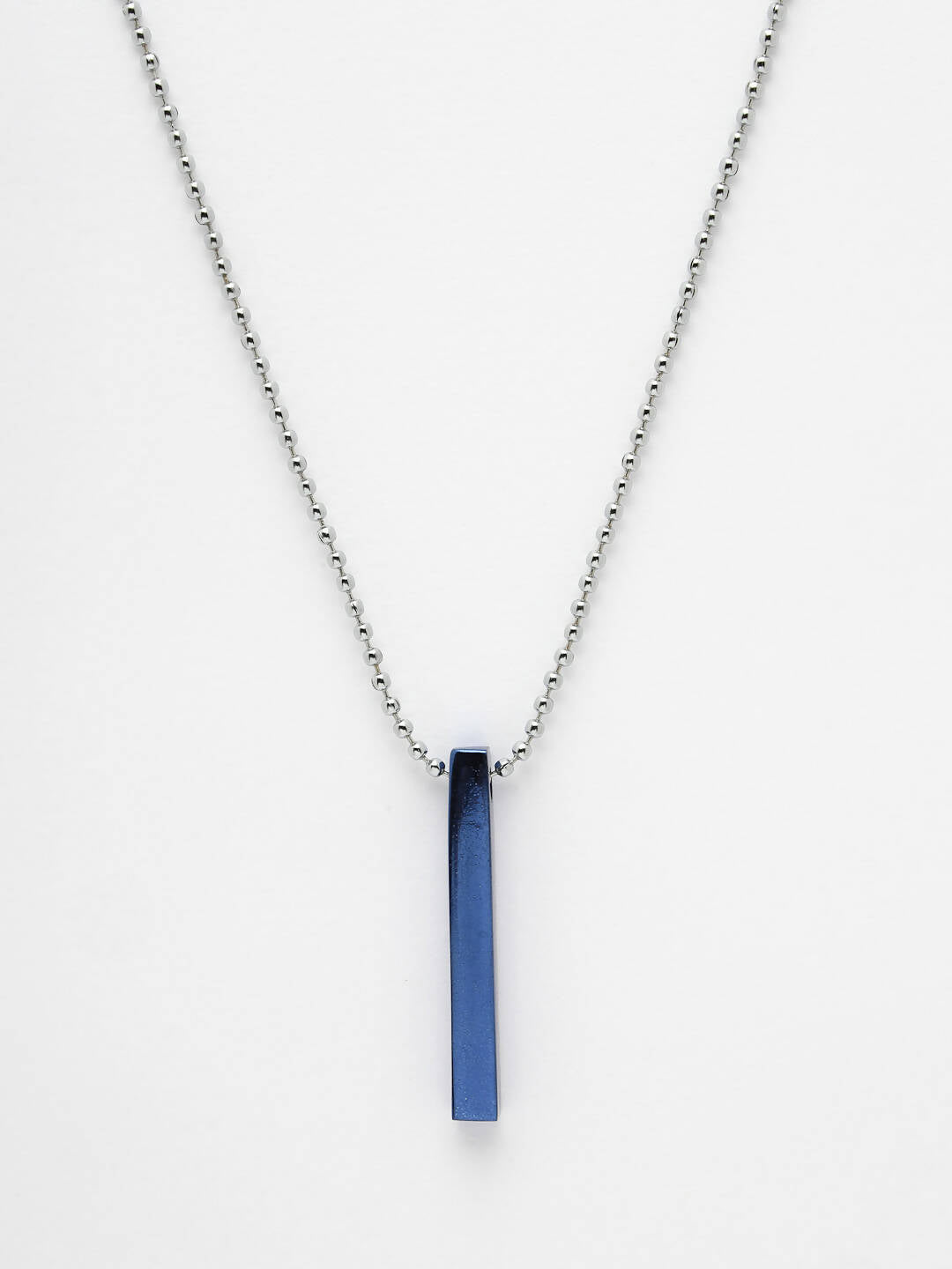 NVR Men Blue Plated Geomatric Pendent With Chain | Swadesiicart