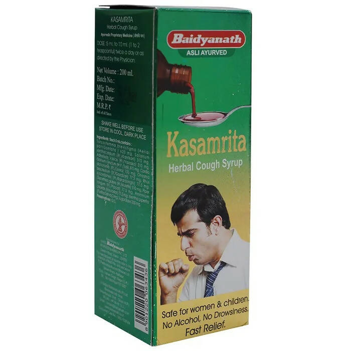 Baidyanath Jhansi Kasamrita Herbal Cough Syrup - Swadesiicart