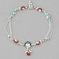 VOJ Set of 2 Traditional Stone Studded Mutli Color Designer Anklet - Swadesiicart