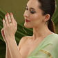 Natural Stone Green Ring - Ruby Raang | Swadesiicart