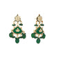 Nuyug 22K Gold Plated Arc Kundan Ruby Drops Necklace | Swadesiicart