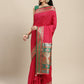 Shree Shyam Fashion Silk Blend Maroon Saree