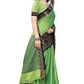 Vamika Banarasi Jacquard Weaving Green Saree (DHONI GREEN) | Swadesiicart