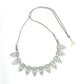 Mominos Fashion Johar Kamal Silver-Plated American Diamond Pista Green Choker Set | Swadesiicart