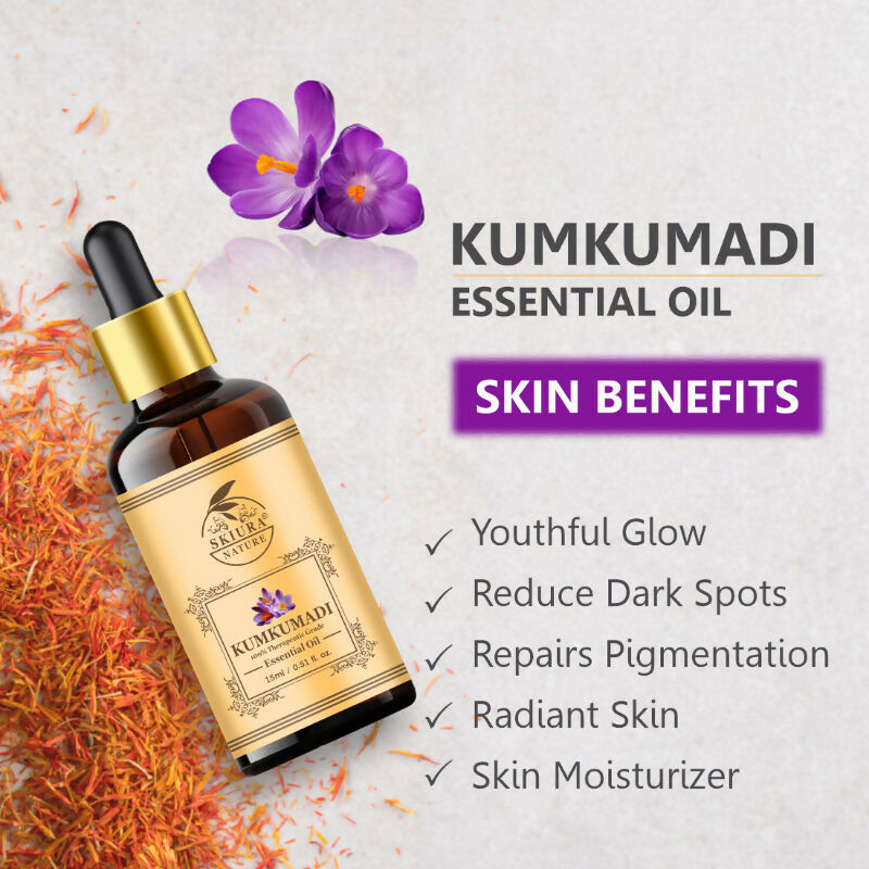 Skiura Nature Kumkumadi Face Glowing Essential Oil - Limited Time Offer - Swadesiicart