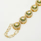 Kundan Hand Harness Set Of 2 - Ruby Raang - Swadesiicart