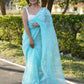 Vamsee Kamal Sky Organza Saree - Swadesiicart