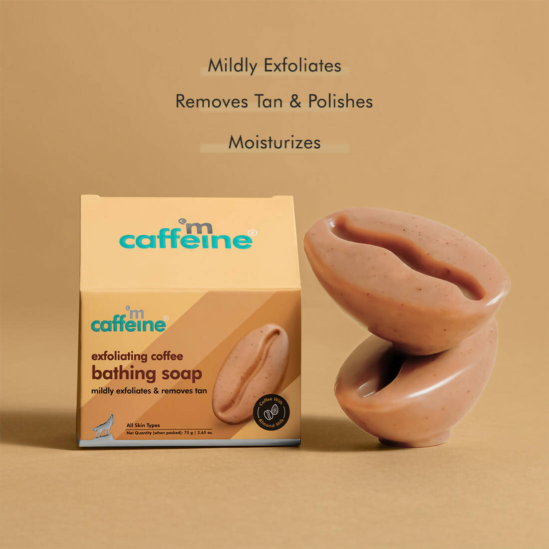 mCaffeine Exfoliating Coffee Bathing Bar - Swadesiicart