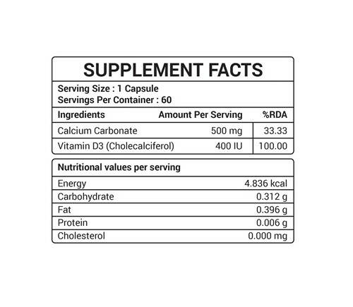 Nutrisouk Vitamin D3 Capsules - Swadesiicart