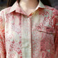 Red & Cream Rayon Paisley Printed Top with Matching Bottom - Eesha - Swadesiicart
