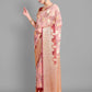 Vamsee Bindu Baby Pink Georgette Saree - Swadesiicart
