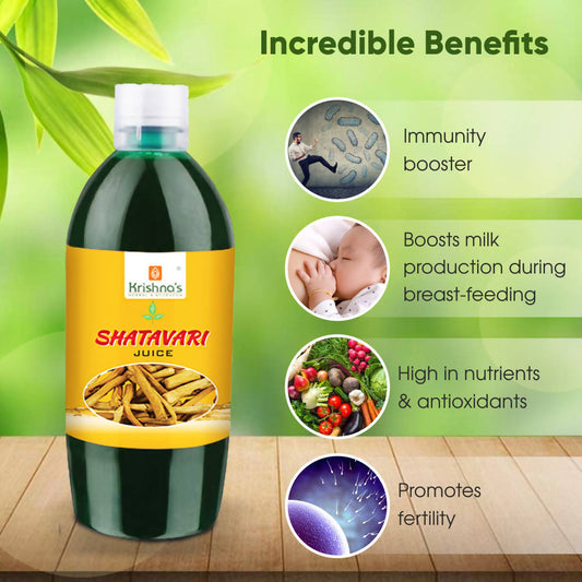 Krishna's Herbal & Ayurveda Shatavari Juice | Swadesiicart