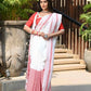 Beatitude White Cotton Tangail Handloom Saree