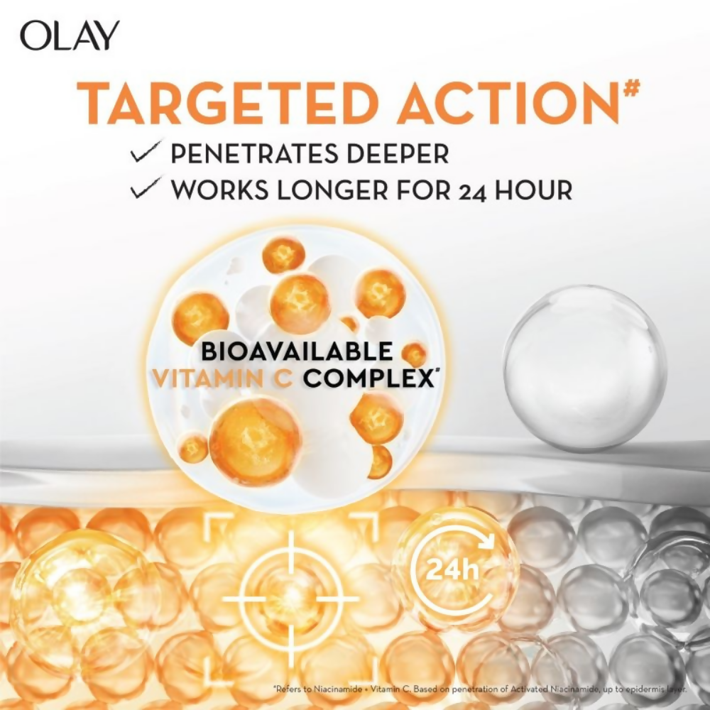 Olay Vitamin C Kit For 2x Glow - Cream With Free Cleanser - Swadesiicart