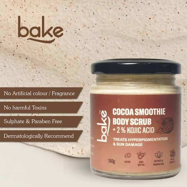 Bake 2% Kojic Acid Cocoa Smoothie Body Scrub | Swadesiicart